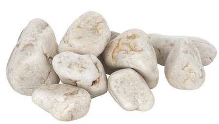 Камень Белый кварц Отборный (ведро 10кг)